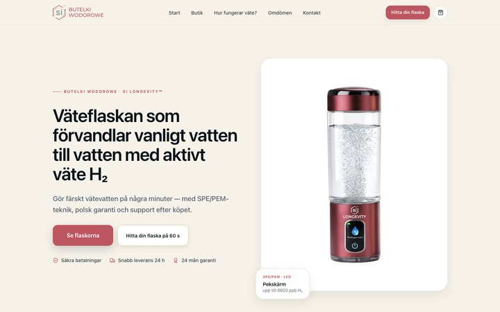 Butelki Wodorowe - e-handelsbutik
